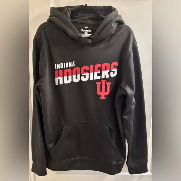 NWOT-Indiana Hoosiers (IU BLOOMINGTON) Quick Slant Pullover Hoodie Men’s Lg - Picture 2 of 6